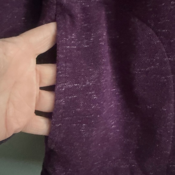 J. Jill Plum purple Cowl Neck tunic top with pockets size medium - Picture 5 of 9
